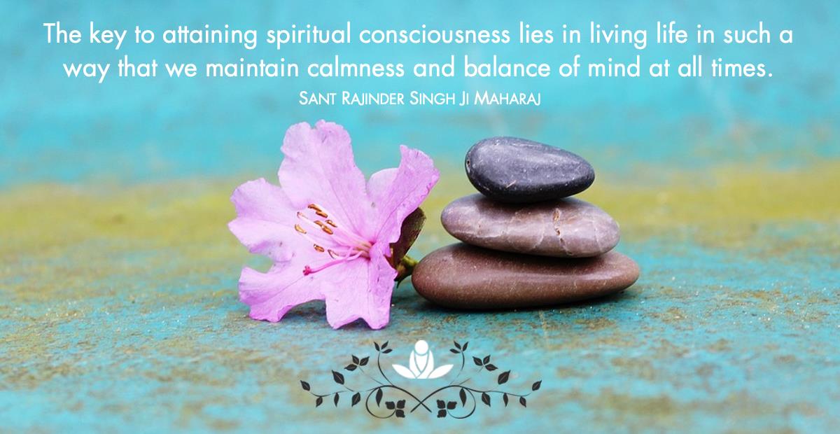 Maintain calmness and balance Sant Rajinder Singh
